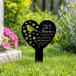 Robin Memorial Garden Stake Heart Remembrance Grave Plaque