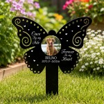 Personalised Pet Memorial Butterfly Stake with Photo Custom Dog Personalised Pet Memorial Butterfly Stake with Photo Custom Dog