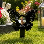 Personalised Pet Memorial Butterfly Stake with Photo Custom Dog Personalised Pet Memorial Butterfly Stake with Photo Custom Dog