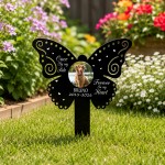 Personalised Pet Memorial Butterfly Stake with Photo Custom Dog Personalised Pet Memorial Butterfly Stake with Photo Custom Dog
