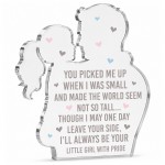 Father Daughter Acrylic Plaque Dad Gift 15x15cm Father Daughter Acrylic Plaque Dad Gift 15x15cm