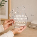 Father Daughter Acrylic Plaque Dad Gift 15x15cm Father Daughter Acrylic Plaque Dad Gift 15x15cm