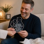 Father Daughter Acrylic Plaque Dad Gift 15x15cm Father Daughter Acrylic Plaque Dad Gift 15x15cm