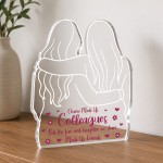 Chance Made Us Colleagues Freestanding Plaque Christmas Birthday