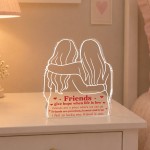 Best Friend Gift Freestanding Acrylic Plaque Friendship Gift