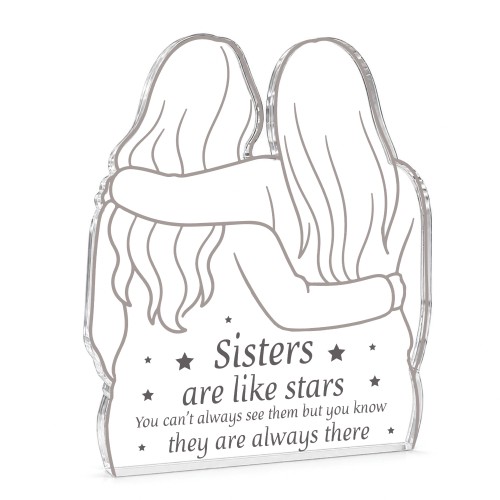 Sister Gift Freestanding Acrylic Plaque Gift For Sister