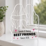 Personalised Best Friend Gift Freestanding Acrylic Plaque Personalised Best Friend Gift Freestanding Acrylic Plaque