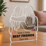 Personalised Best Friend Gift Freestanding Acrylic Plaque Personalised Best Friend Gift Freestanding Acrylic Plaque