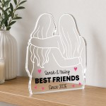 Personalised Best Friend Gift Freestanding Acrylic Plaque Personalised Best Friend Gift Freestanding Acrylic Plaque