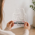 Personalised Best Friend Gift Freestanding Acrylic Plaque Personalised Best Friend Gift Freestanding Acrylic Plaque