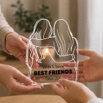 Personalised Best Friend Gift Freestanding Acrylic Plaque Personalised Best Friend Gift Freestanding Acrylic Plaque
