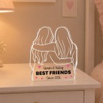 Personalised Best Friend Gift Freestanding Acrylic Plaque Personalised Best Friend Gift Freestanding Acrylic Plaque