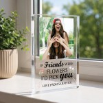 Personalised Best Friend Photo Acrylic Plaque Friendship Gift Personalised Best Friend Photo Acrylic Plaque Friendship Gift