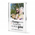 Personalised Nanny Photo Acrylic Plaque Gift from Grandchildren Personalised Nanny Photo Acrylic Plaque Gift from Grandchildren