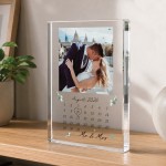 Wedding Day Gift Acrylic Plaque Personalised Anniversary Present Wedding Day Gift Acrylic Plaque Personalised Anniversary Present