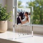 Wedding Day Gift Acrylic Plaque Personalised Anniversary Present Wedding Day Gift Acrylic Plaque Personalised Anniversary Present