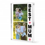 Personalised Mum Gift Photo Acrylic Plaque Mothers Day Birthday