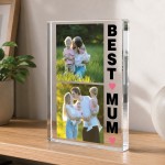 Personalised Mum Gift Photo Acrylic Plaque Mothers Day Birthday