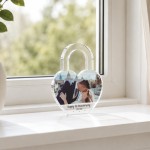 Personalised Anniversary Gifts Photo Heart Padlock Plaque Personalised Anniversary Gifts Photo Heart Padlock Plaque