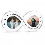 Personalised Infinity Photo Acrylic Plaque Gift for Boyfriend Personalised Infinity Photo Acrylic Plaque Gift for Boyfriend