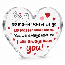 Thank You Gift For Best Friend Freestanding Heart Birthday Gift