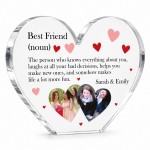 Personalised Best Friend Birthday Gifts Freestanding Heart Personalised Best Friend Birthday Gifts Freestanding Heart