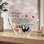 Personalised Best Friend Birthday Gifts Freestanding Heart Personalised Best Friend Birthday Gifts Freestanding Heart