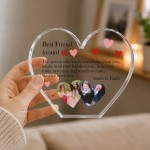 Personalised Best Friend Birthday Gifts Freestanding Heart Personalised Best Friend Birthday Gifts Freestanding Heart