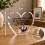 Friendship Gift Personalised Freestanding Heart Plaque