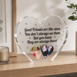 Friendship Gift Personalised Freestanding Heart Plaque