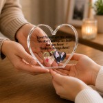 Friendship Gift Personalised Freestanding Heart Plaque