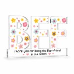 Personalised BFF Best Friend Acrylic Plaque Friendship Gift Personalised BFF Best Friend Acrylic Plaque Friendship Gift