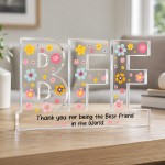 Personalised BFF Best Friend Acrylic Plaque Friendship Gift Personalised BFF Best Friend Acrylic Plaque Friendship Gift