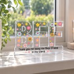 Personalised BFF Best Friend Acrylic Plaque Friendship Gift Personalised BFF Best Friend Acrylic Plaque Friendship Gift
