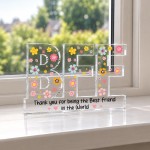 Personalised BFF Best Friend Acrylic Plaque Friendship Gift Personalised BFF Best Friend Acrylic Plaque Friendship Gift
