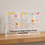 Personalised BFF Best Friend Acrylic Plaque Friendship Gift Personalised BFF Best Friend Acrylic Plaque Friendship Gift