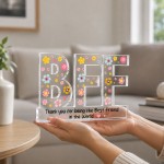 Personalised BFF Best Friend Acrylic Plaque Friendship Gift Personalised BFF Best Friend Acrylic Plaque Friendship Gift