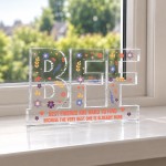 Friendship Gift Freestanding Acrylic Plaque 15x10cm Friend Gift