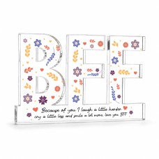 Best Friend Acrylic Plaque 15x10cm Friendship Birthday Christmas