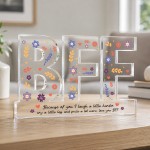 Best Friend Acrylic Plaque 15x10cm Friendship Birthday Christmas Best Friend Acrylic Plaque 15x10cm Friendship Birthday Christmas