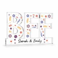 Best Friend Gift for Her 15x10cm Freestanding Acrylic Plaque