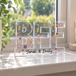 Best Friend Gift for Her 15x10cm Freestanding Acrylic Plaque