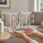 Best Friend Gift for Her 15x10cm Freestanding Acrylic Plaque