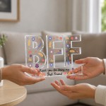 BFF Gift Freestanding Acrylic Plaque 15x10cm Best Friend Gift
