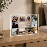 Personalised Anniversary 10 Photo Plaque Gift For Him Her
