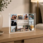 Personalised 1st Anniversary 10 Photo Plaque Gift For Boyfriend Personalised 1st Anniversary 10 Photo Plaque Gift For Boyfriend