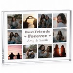 Personalised Best Friend Photo Gift 10 Photo Acrylic Plaque Personalised Best Friend Photo Gift 10 Photo Acrylic Plaque