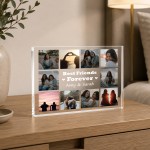 Personalised Best Friend Photo Gift 10 Photo Acrylic Plaque Personalised Best Friend Photo Gift 10 Photo Acrylic Plaque