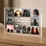 Personalised Best Friend Photo Gift 10 Photo Acrylic Plaque Personalised Best Friend Photo Gift 10 Photo Acrylic Plaque