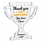 Appreciation Thank You Gift Acrylic Trophy Plaque For Teacher Appreciation Thank You Gift Acrylic Trophy Plaque For Teacher